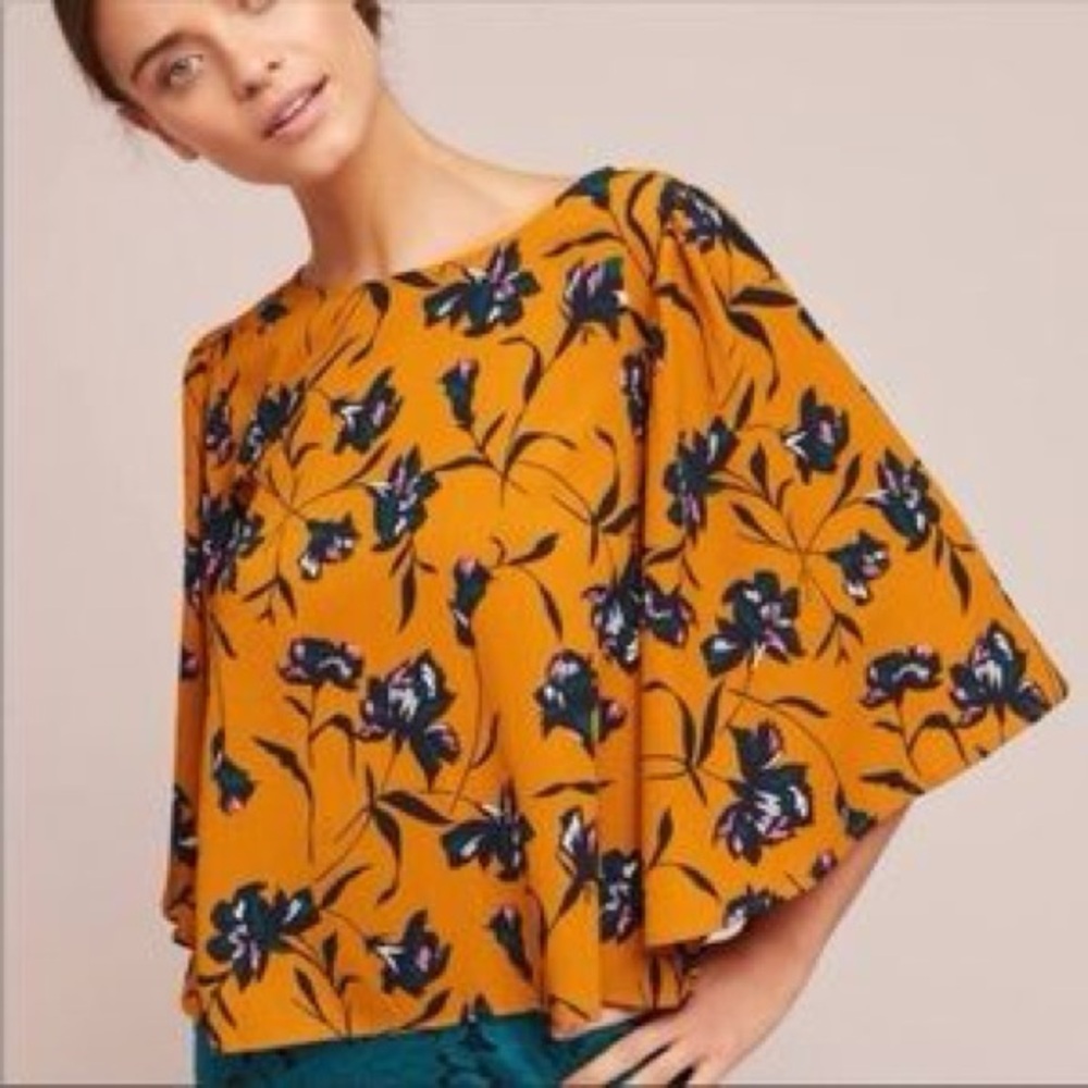 Anthropologie Isla Maude Floral Blouse
